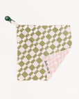 Magnet Golf Towel - Pink/White Checkered