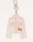 Muse Jacket Bag Charm - Pink/White
