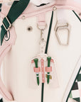 Muse Jacket Bag Charm - Pink/White