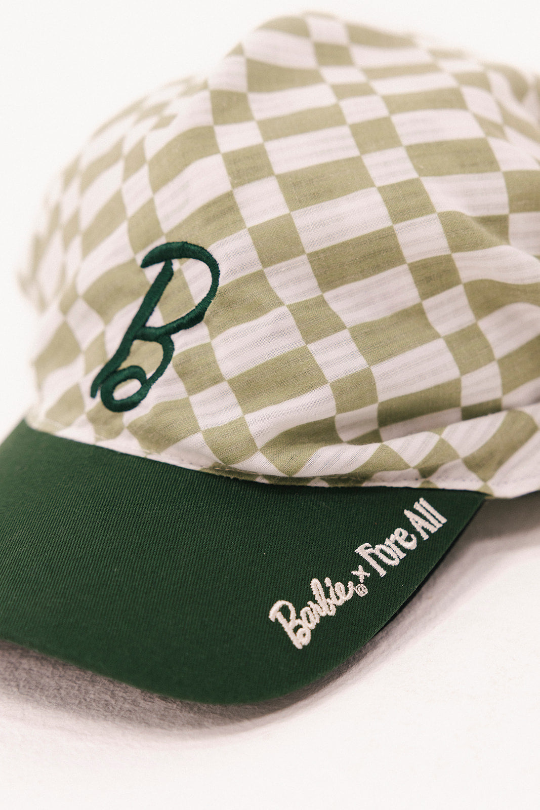 Lady Scarf Hat - Putting Green/White Checkered – foreall.com