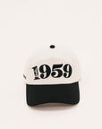 1959 Hat - 1959 White/Black