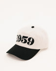 1959 Hat - 1959 White/Black