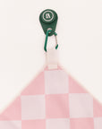 Magnet Golf Towel - Pink/White Checkered
