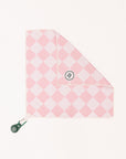 Magnet Golf Towel - Pink/White Checkered