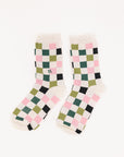 Maude Ruffle Sock - Barbie Checkered