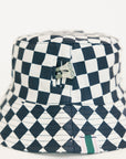 Austi Bucket Hat - Indigo/White Checkered