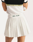 Palm Pleat Skirt - White