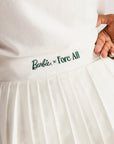 Palm Pleat Skirt - White