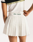 Palm Pleat Skirt - White