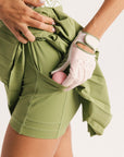Palm Pleat Skirt - Putting Green