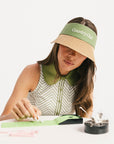 Barbie Top - Putting Green/White Chevron