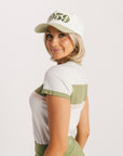 1959 Hat - Putting Green/White