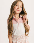 Youth Moore Polo - Pink/White