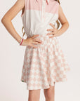 Youth Sasha Skirt - Pink/White Checkered