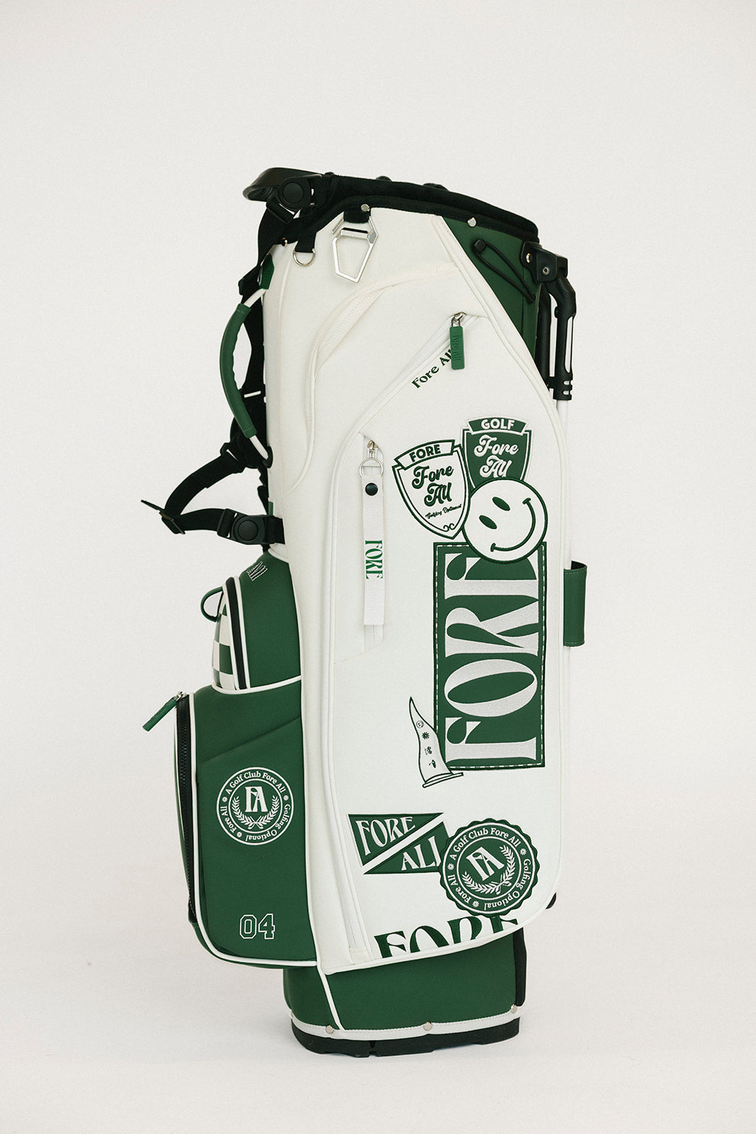 University Golf Bag - Green/White Patches – foreall.com