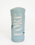Smoke blue Kai golf club head cover with a logo on a white background