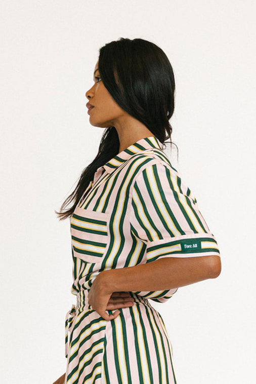 Willow Button Up - Striped  foreall.com