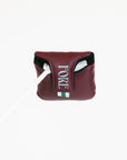 Merlot Mandy Mallet Cover with white text and designs on a white background