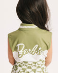 Youth Moore Polo - White/Putting Green