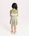 Youth Moore Polo - White/Putting Green