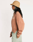 Nautical Quarter Zip - Saddle