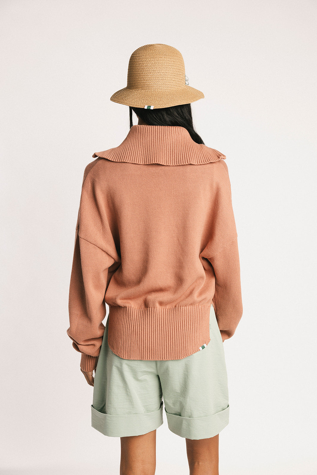 Nautical Quarter Zip - Saddle – foreall.com