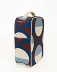 Colorful geometric-patterned Fore All shoe bag on a white background