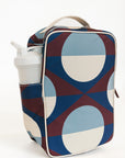 Colorful geometric-patterned Fore All shoe bag on a white background