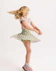 Youth Sasha Skirt - Putting Green/White Retro