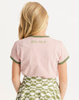 Youth I Can Play Tee - Pink