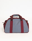 Boston Bag with a unique retro pattern on a white background