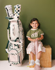 Barbie Golf Bag - Pink/White Checkered