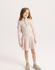 Youth Bea Base - Pink/White Checkered
