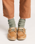 Reef Ruffle Sock - Sea