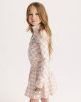 Youth Bea Base - Pink/White Checkered
