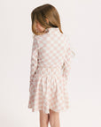 Youth Bea Base - Pink/White Checkered