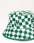 Austi Bucket Hat - Green Checkered