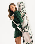 Barbie Golf Bag - Pink/White Checkered