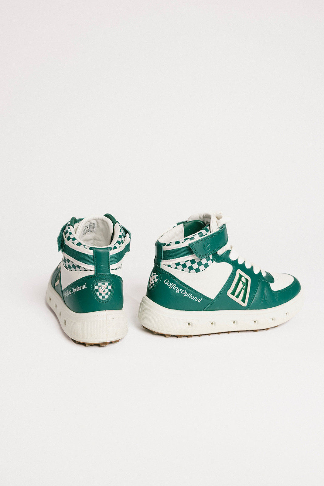 Ecco x Fore All W Golf Street 720 White/Green Checkered