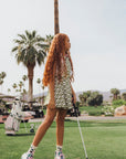 Youth Sasha Skirt - Putting Green/White Retro