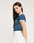 Ringer Tee - Girls Is Players Too Indigo