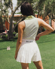 Barbie Top - Putting Green/White Chevron
