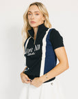 Womens Busan Zip Sweater - Navy