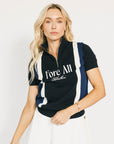 Womens Busan Zip Sweater - Navy