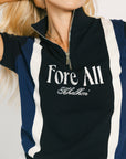 Womens Busan Zip Sweater - Navy