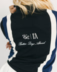 Womens Busan Zip Sweater - Navy