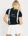 Womens Busan Zip Sweater - Navy