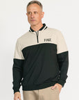 Hamilton Quarter Zip - Black/Sand