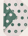Magnet Golf Towel - Green/White Pok-A-Dot