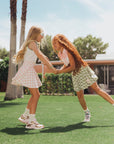 Youth Sasha Skirt - Pink/White Checkered